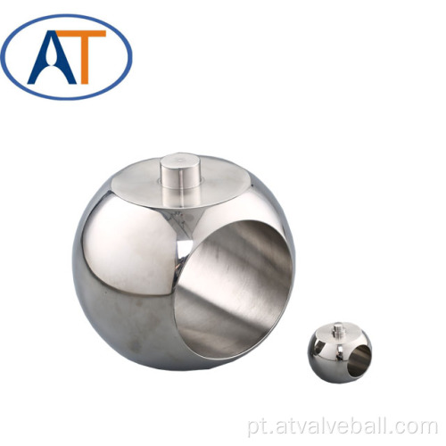 Bola de trunnion de aço inoxidável para válvula de esfera